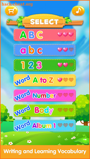 ABC 123 Writing Sentence Words screenshot