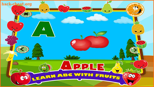 ABC Alphabet Fruit App For Kids - Name Quiz Match screenshot