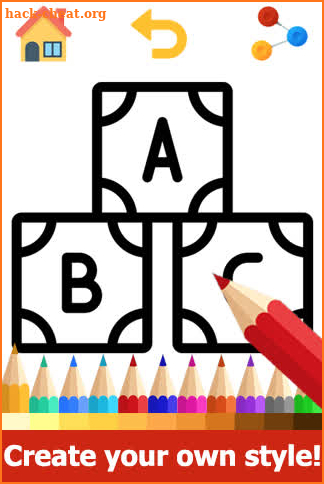 ABC Coloring Pages - Abc coloring book Games screenshot