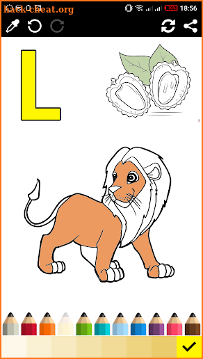 ABC Kids Coloring Book - Alphabet, Animals, Fruit screenshot