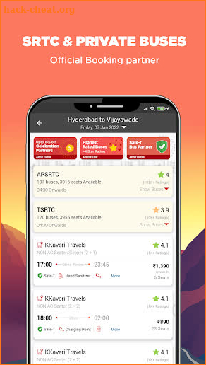 AbhiBus Bus Ticket Booking App screenshot