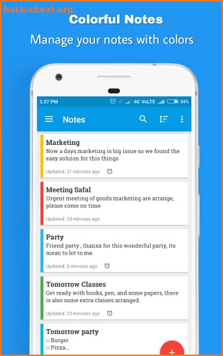 Abix Notes - Notepad Pro ( Reminder, ToDo, Memo ) screenshot