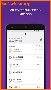 Abra: Bitcoin, Ripple, Zcash screenshot