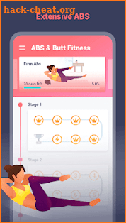 ABS & Butt Fitness - 28 Days Weight Loss  Coach screenshot