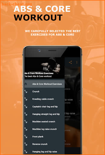 Abs & Core Workout Exercises screenshot