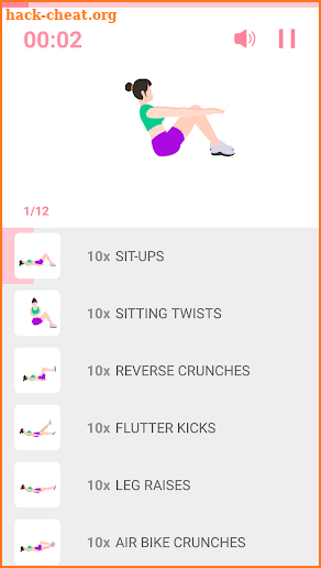 Abs Workout-Burn belly fat screenshot