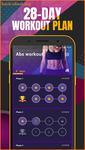 Abs Workout - Burn Fat&Build Vest Line in 28 days screenshot