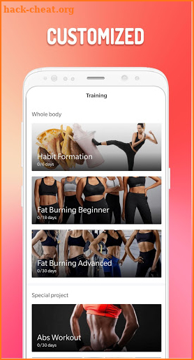 Abs Workout Shero - Women's Home Fitness screenshot