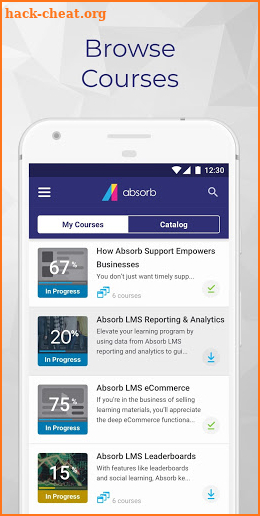 Absorb Learn screenshot