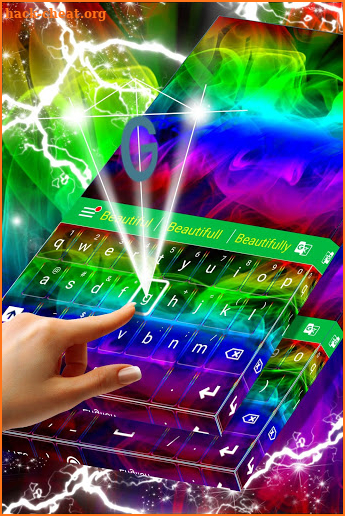 Abstract Colourful Keyboard screenshot