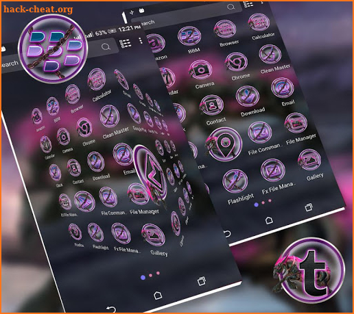 Abstract Horse Launcher Theme screenshot