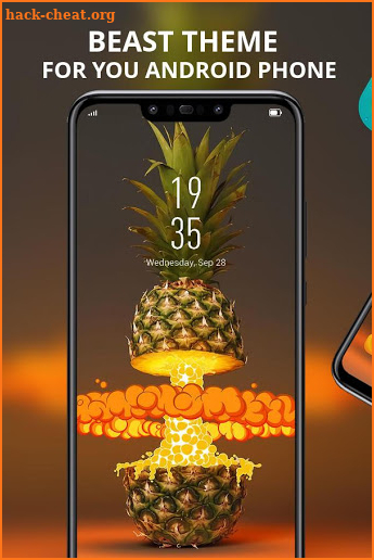 Abstract theme Exploding pineapple screenshot