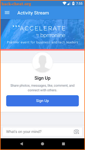 ACCELERATE bpm'online event screenshot