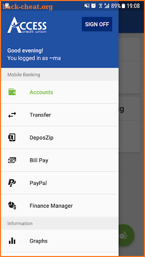 Access Credit Union screenshot