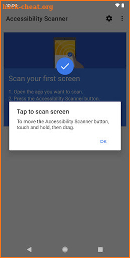 Accessibility Scanner screenshot