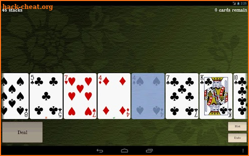 Accordion Solitaire screenshot