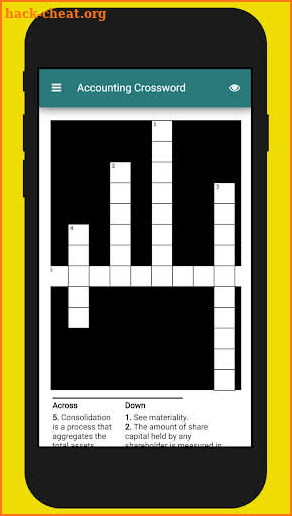 Accounting Crossword screenshot