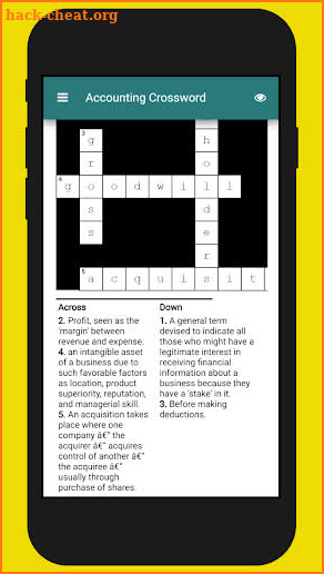 Accounting Crossword screenshot