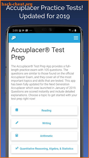 Accuplacer® Test Prep screenshot