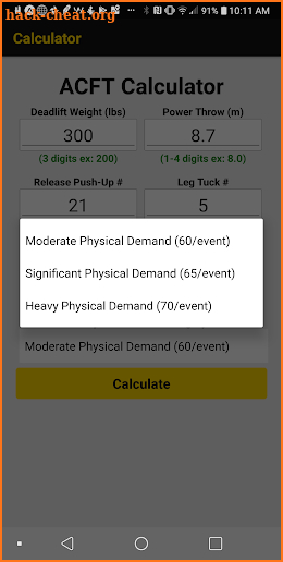 ACFT-LITE screenshot