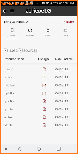 AchieveLG screenshot