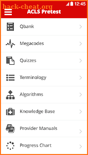 ACLS Pretest screenshot