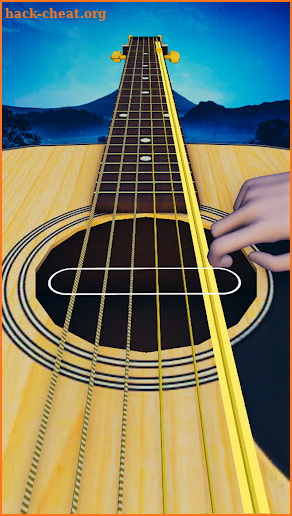 Acoustic electric guitar game screenshot