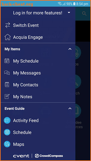 Acquia's Engage Hub screenshot