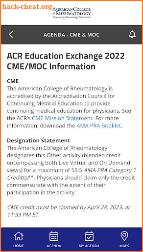 ACR Education Exchange 2022 screenshot