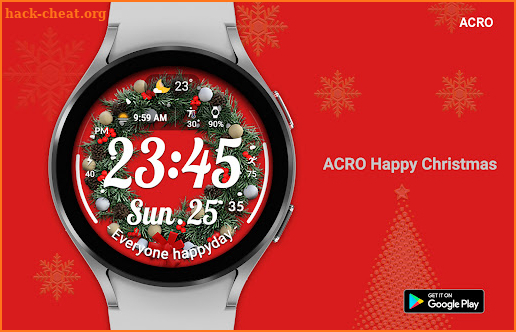 ACRO Happy Christmas Watchface screenshot