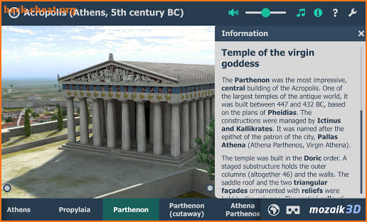 Acropolis Interactive educational 3D screenshot