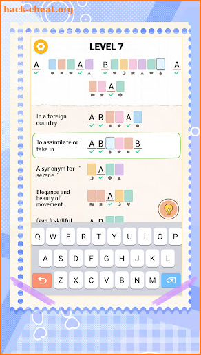 Acrostic Puzzle—Logic Fill in screenshot