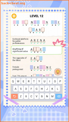 Acrostic Puzzle—Logic Fill in screenshot