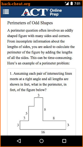 ACT Online Prep screenshot