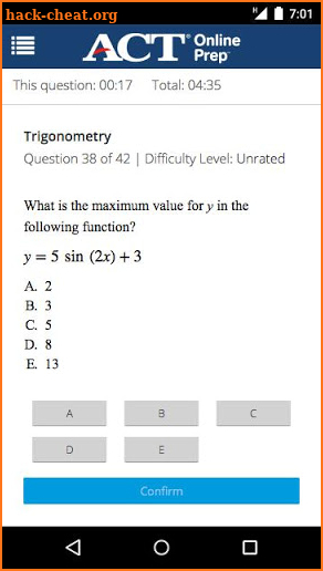 ACT Online Prep screenshot