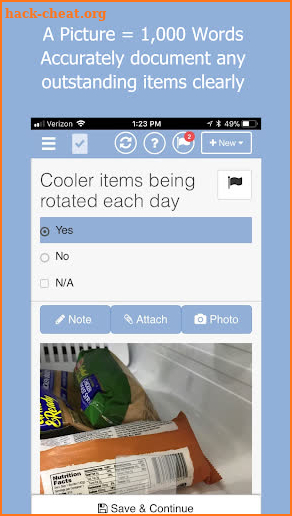 Action Card screenshot