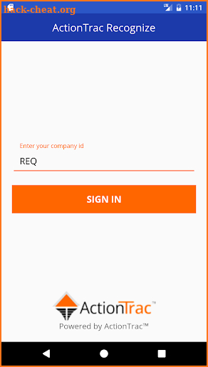 ActionTrac Recognition screenshot