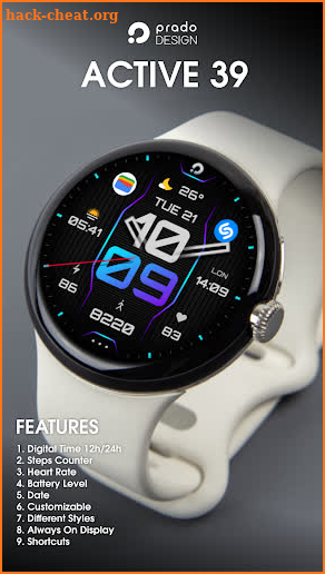 ACTIVE 39 Hybrid Watch Face screenshot