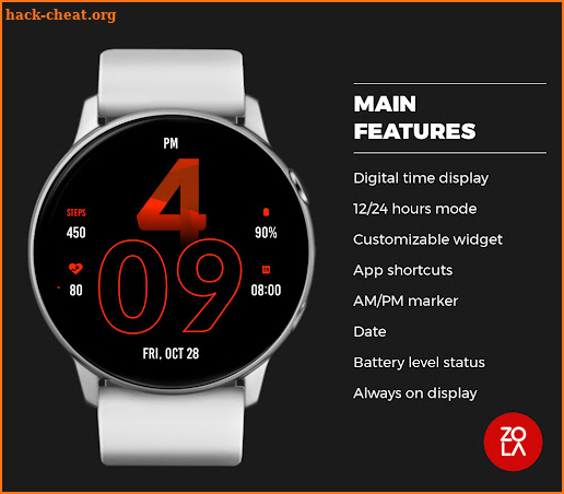 Active Red Watch Face screenshot