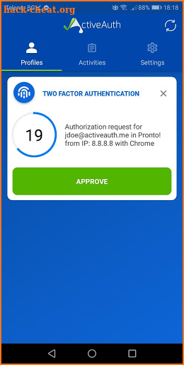 ActiveAuth screenshot