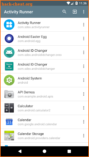 Activity Manager - hidden activity launcher screenshot