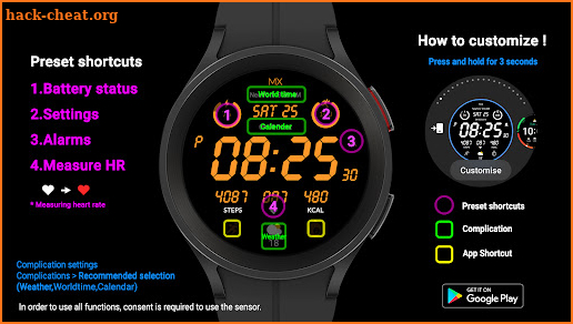 Activy Zero mimix watchface screenshot