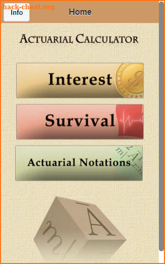 Actuarial Calculator screenshot