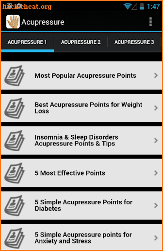 Acupressure Tips screenshot