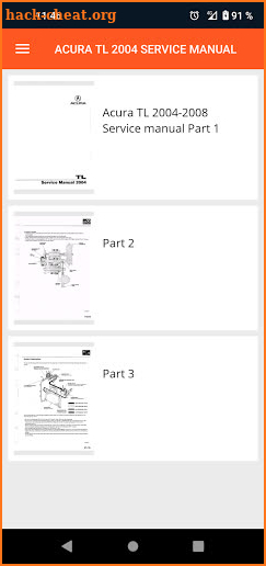 Acura TL 2004-2008 Service and Repair manual screenshot