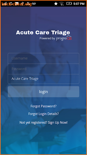 Acute Care Triage screenshot
