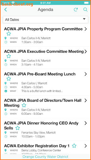 ACWA App screenshot