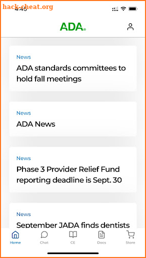 ADA Member App screenshot