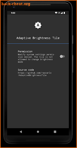 Adaptive Brightness Tile screenshot