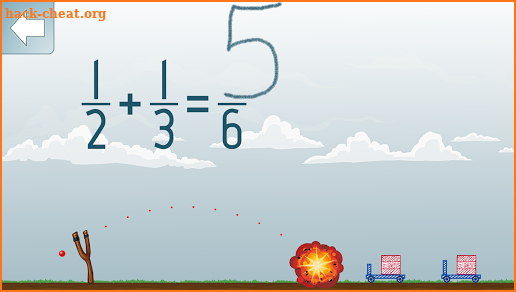 Adding Fractions Math Game screenshot